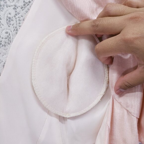 Vintage 80s Scott McClintock Pink Lace Sequin Skirt Suit Dress 4 Peplum Formal - Picture 15 of 16